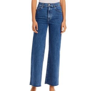DL1961 Hepburn High Rise Wide Leg Jeans Made in Keys Raw - Size 26